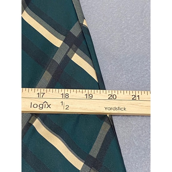 Favorite Daughter Green Plaid Bias Cut Maxi Skirt Size S Forest Green Tartan - Picture 5 of 9